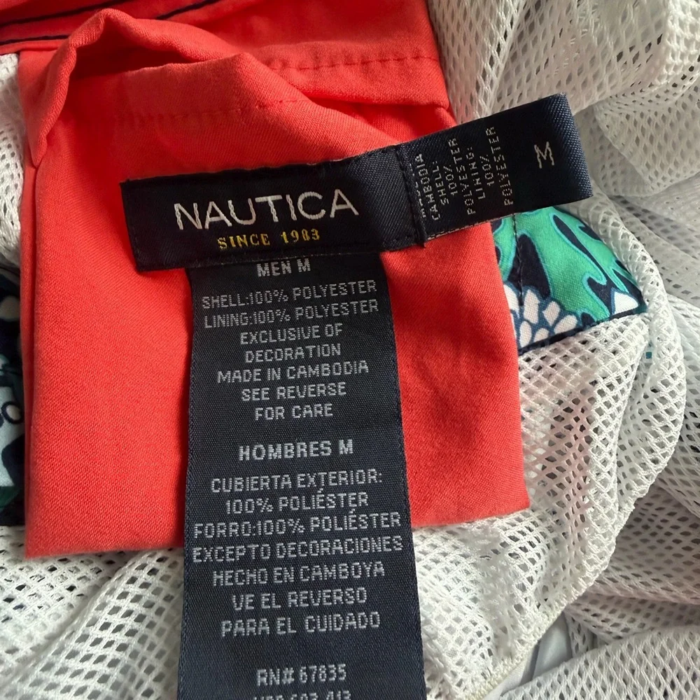 Nautica Tropical Blue Floral Board Shorts
